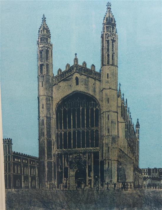 Robert Tavener, Kings College Chapez (17/50) 56 x 41cm